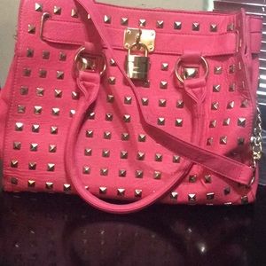 A beautiful coral bag
